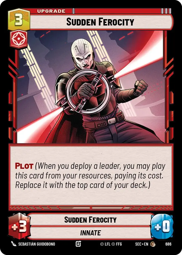 Sudden Ferocity (686) (Foil) (686) [Secrets Of Power] 1