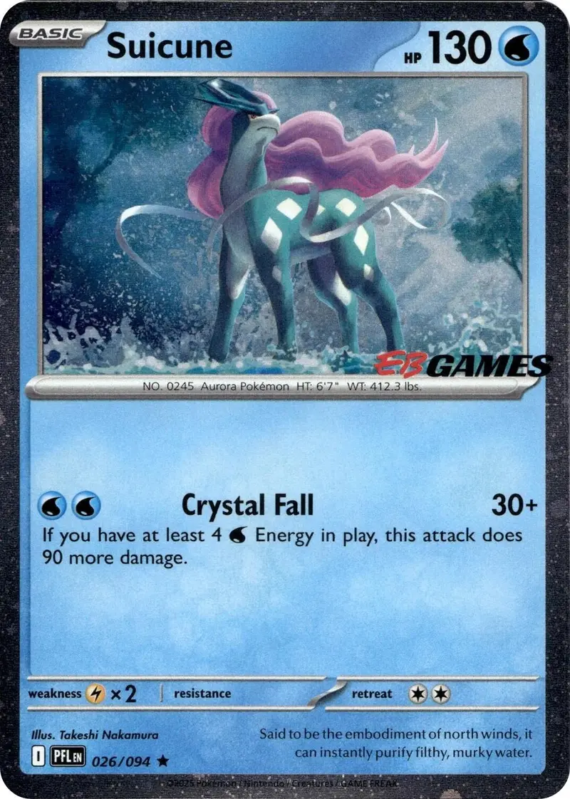 Suicune (026/094) (Eb Games Exclusive) [Miscellaneous Cards] 1