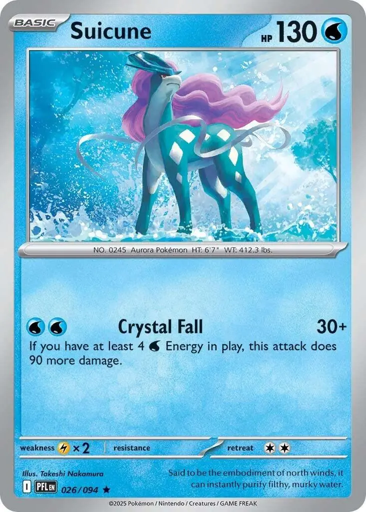 Suicune (026/094) [Mega Evolution: Phantasmal Flames] 1