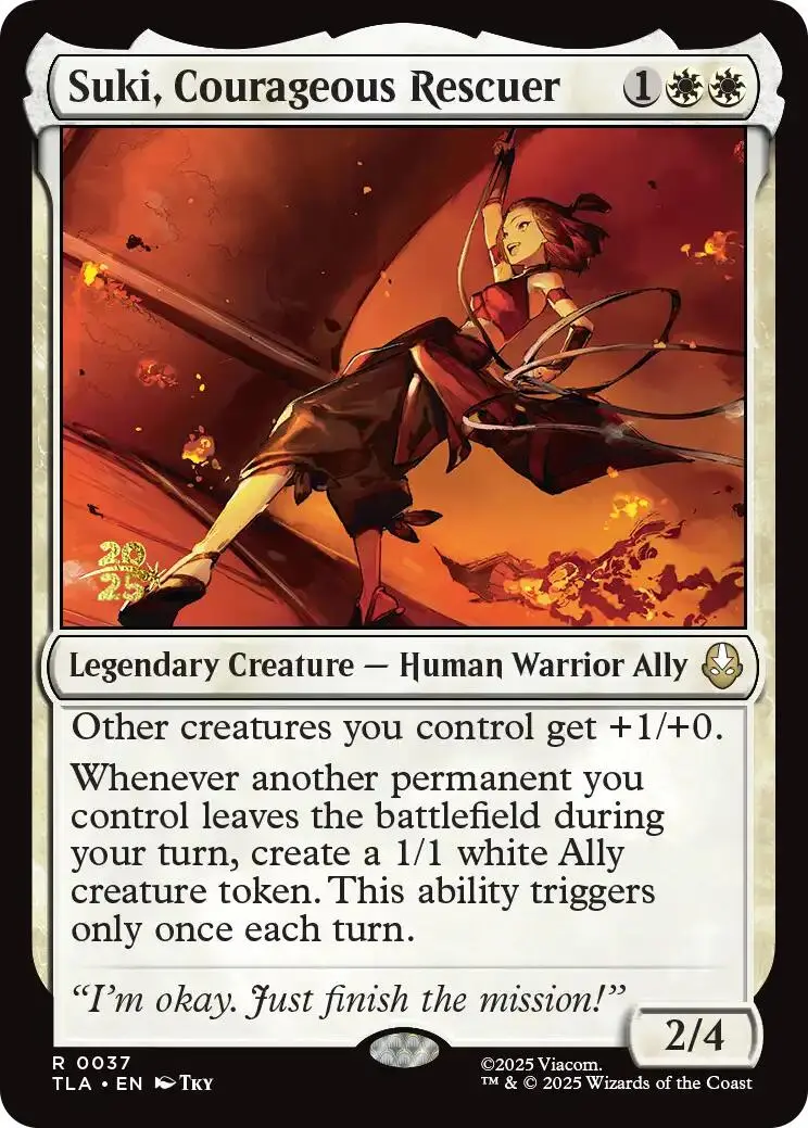 Suki, Courageous Rescuer [Avatar: The Last Airbender Prerelease Cards] 1