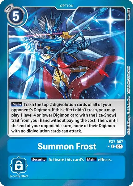 Summon Frost [Ex7-067] (Foil) [Digimon Liberator] 1