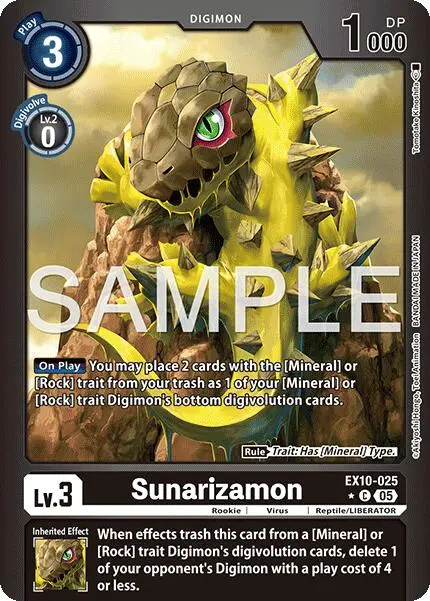 Sunarizamon [Ex10-025] (Limited Foil) [Sinister Order] 1