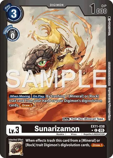 Sunarizamon [Ex11-038] (Limited Foil) [Dawn Of Liberator] 1