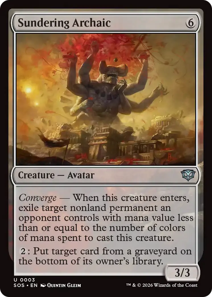 Sundering Archaic [Secrets Of Strixhaven] 1