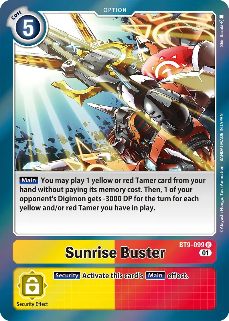 Sunrise Buster [Bt9-099] [X Record] 1