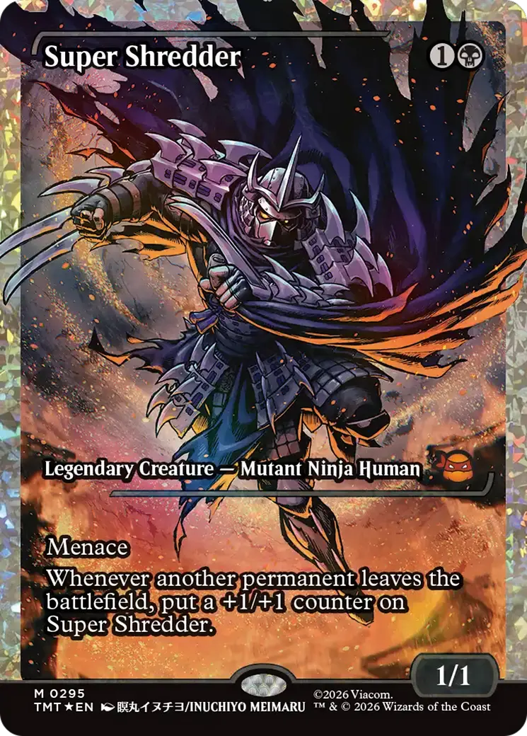 Super Shredder (Showcase) (Fracture Foil) [Teenage Mutant Ninja Turtles] 1