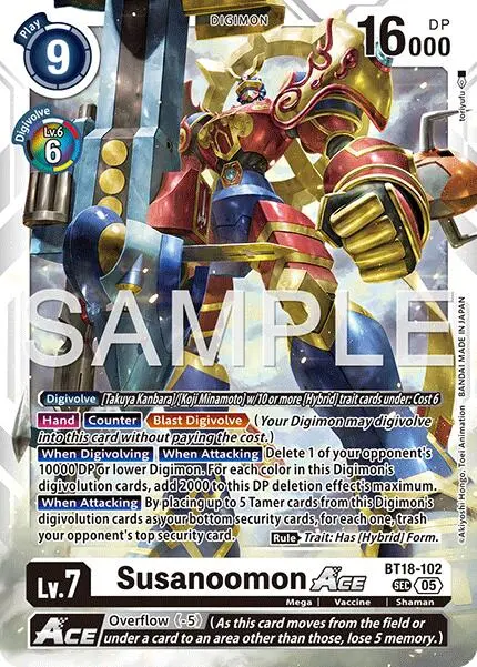 Susanoomon Ace [Bt18-102] (Reprint) [Advanced Booster Digimon Generation] 1
