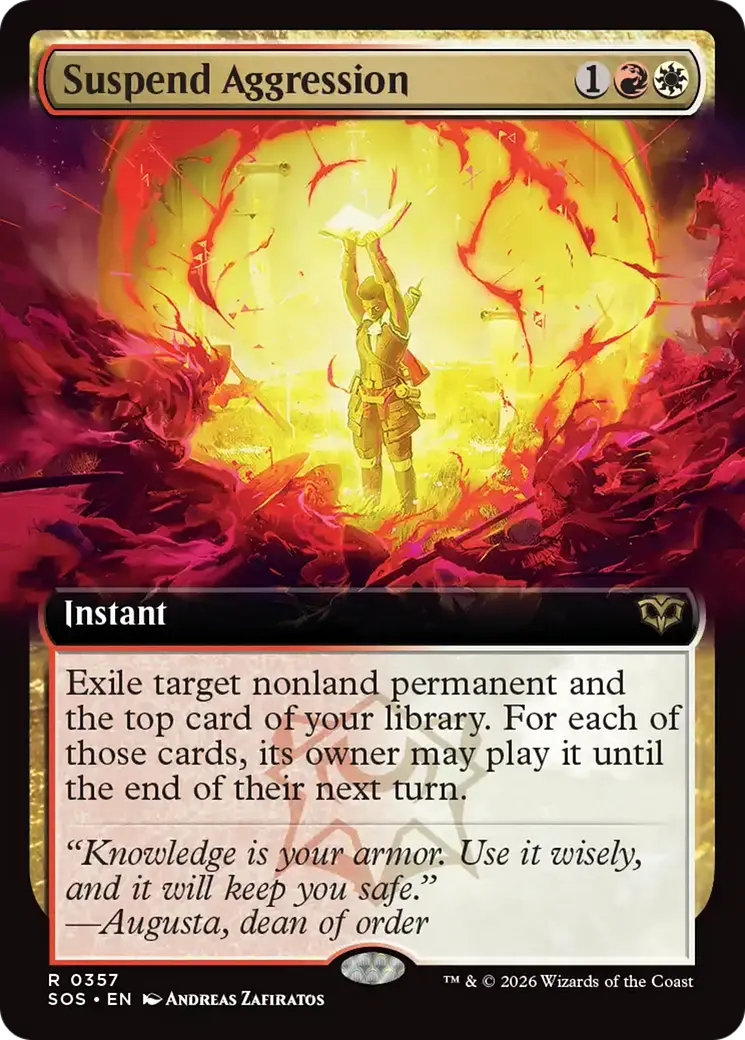 Suspend Aggression (Extended Art) [Secrets Of Strixhaven] 1