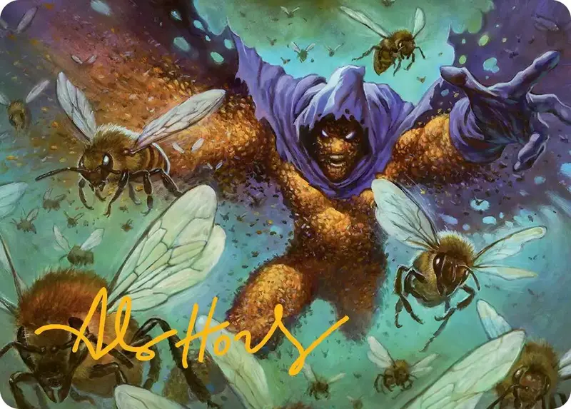 Swarm, Being Of Bees Art Card (Gold-Stamped Signature) [Marvel's Spider-Man Art Series] 1
