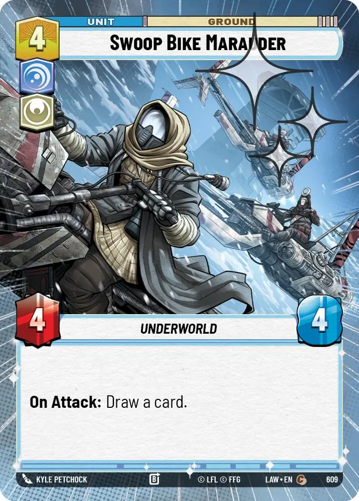 Swoop Bike Marauder (609) (Hyperspace Foil) (609) [A Lawless Time] 1