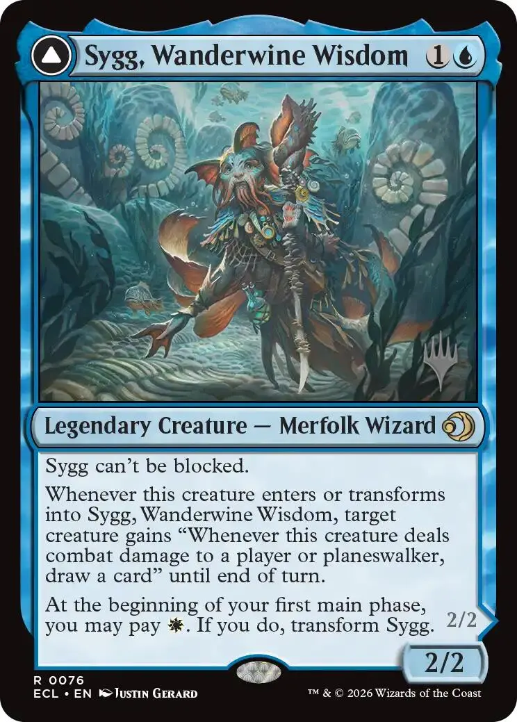Sygg, Wanderwine Wisdom [Lorwyn Eclipsed Promos] 1