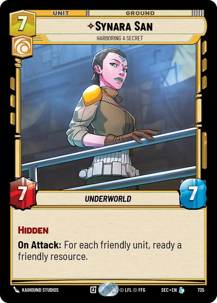 Synara San - Harboring A Secret (Foil) (735) (735) [Secrets Of Power] 1