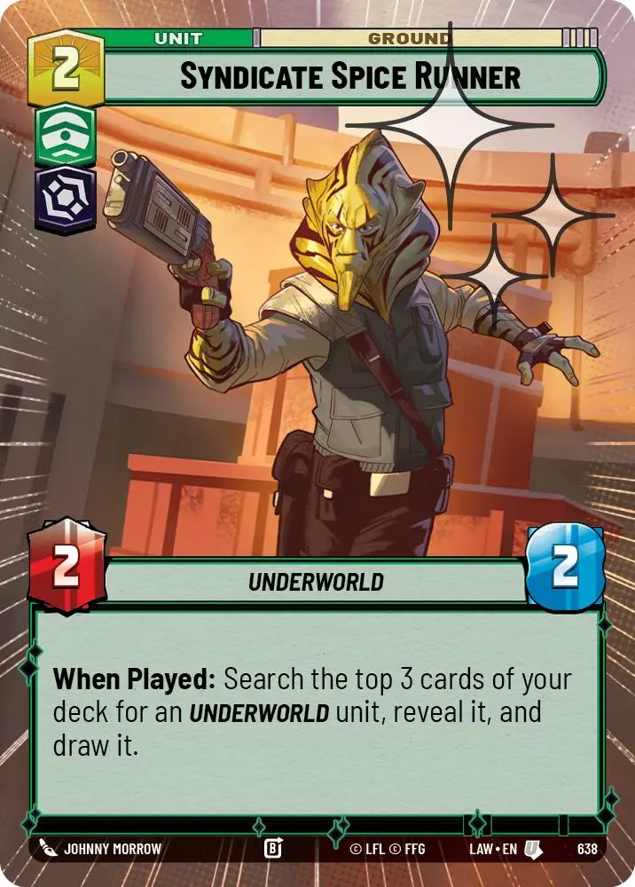 Syndicate Spice Runner (638) (Hyperspace Foil) (638) [A Lawless Time] 1