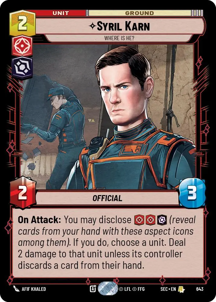 Syril Karn (643) - Where Is He? (Foil) (643) [Secrets Of Power] 1