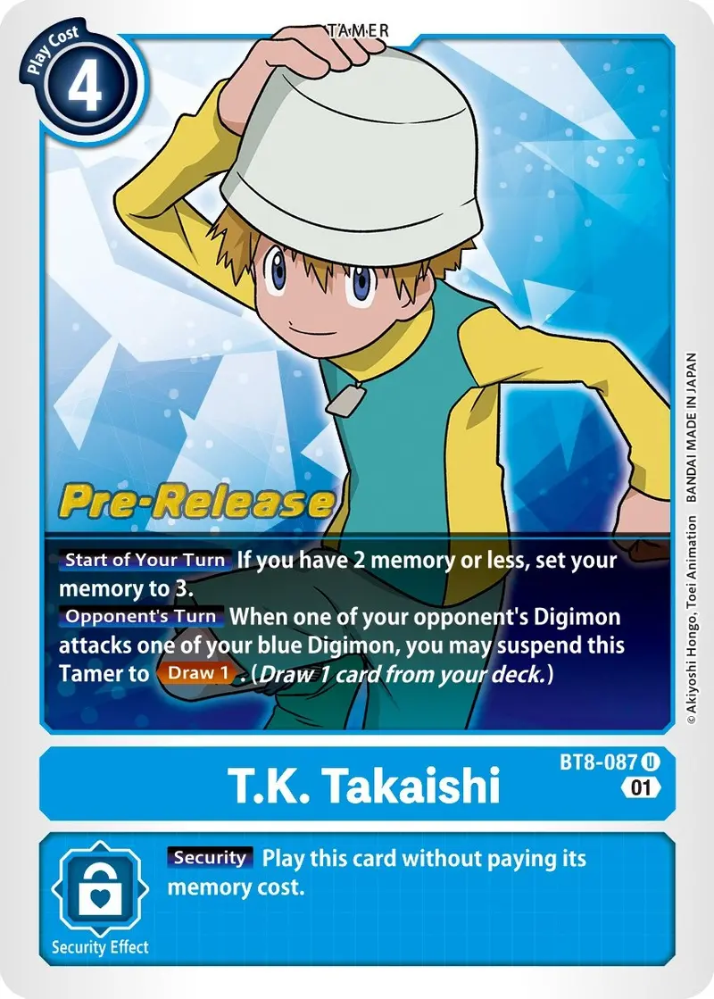 T.K. Takaishi [Bt8-087] [New Awakening Pre-Release Cards] 1