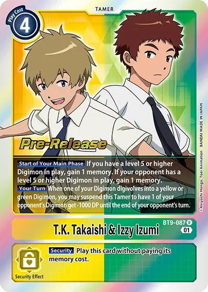 T.K. Takaishi & Izzy Izumi [Bt9-087] [X Record Pre-Release Promos] 1