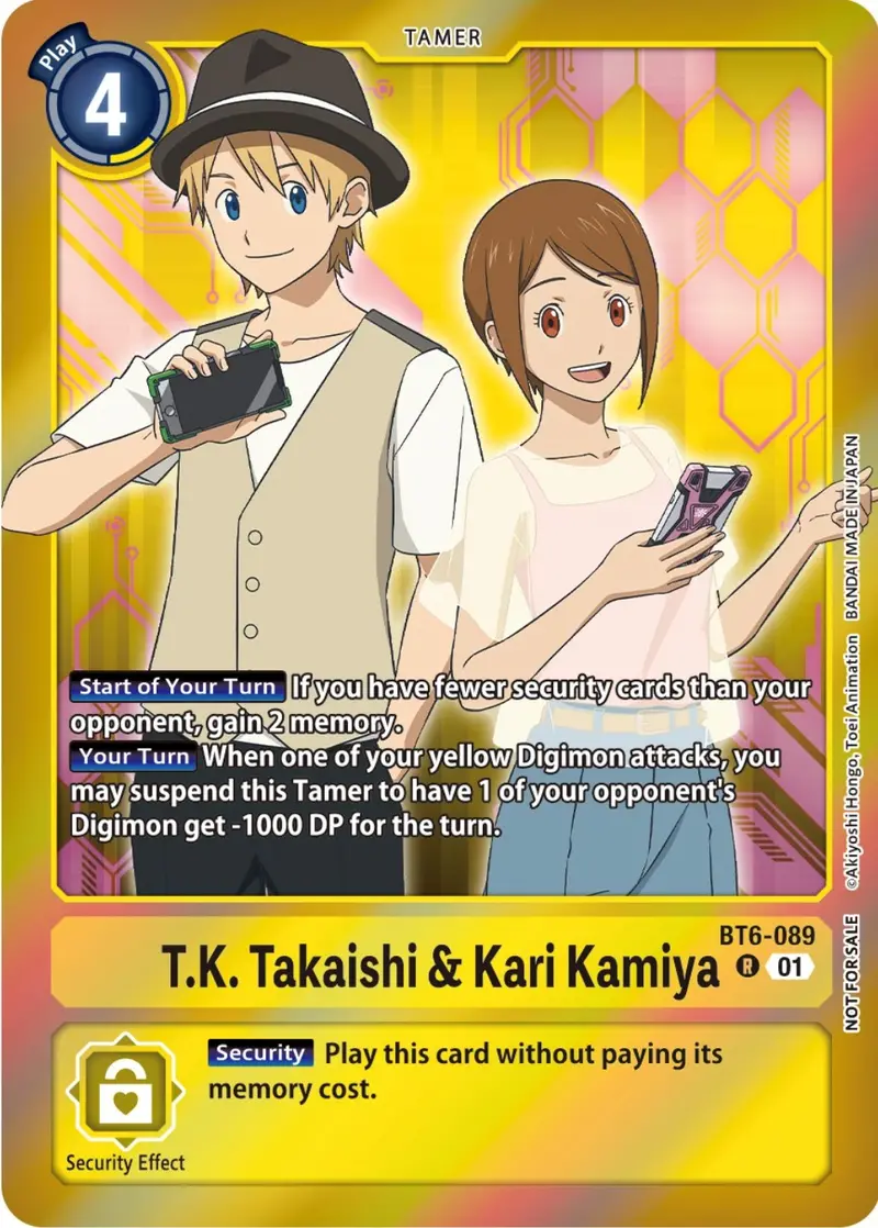 T.K. Takaishi & Kari Kamiya [Bt6-089] (Event Pack 5) [Double Diamond Promos] 1