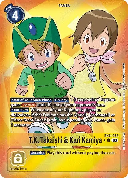 T.K. Takaishi & Kari Kamiya [Ex6-063] (Box Promotion Pack: Infernal Ascension) [Infernal Ascension] 1