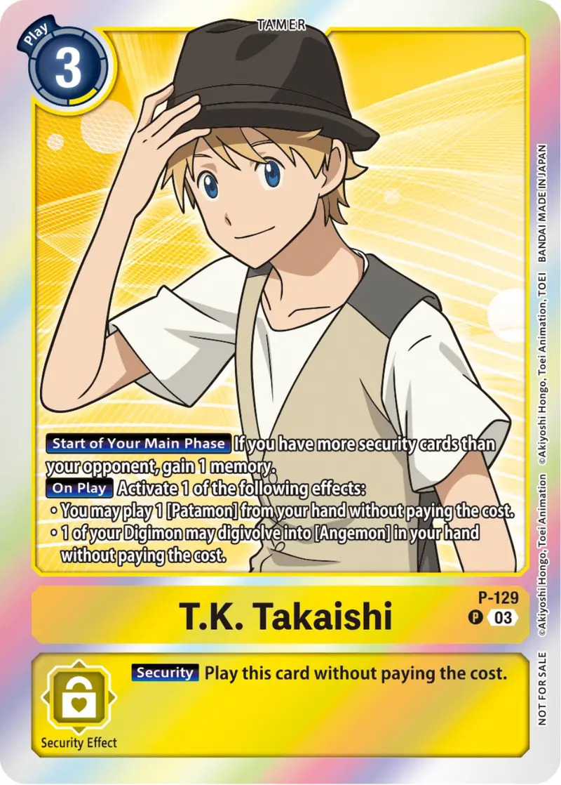 T.K. Takaishi [P-129] (Tamer Party Pack -The Beginning- Ver. 2.0) [Promotional Cards] 1