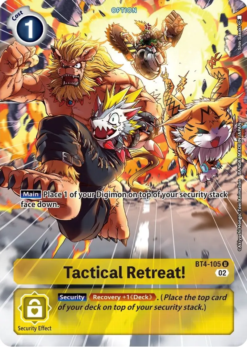 Tactical Retreat! [Bt4-105] (Alternate Art) [Starter Deck: Beelzemon Advanced Deck Set] 1
