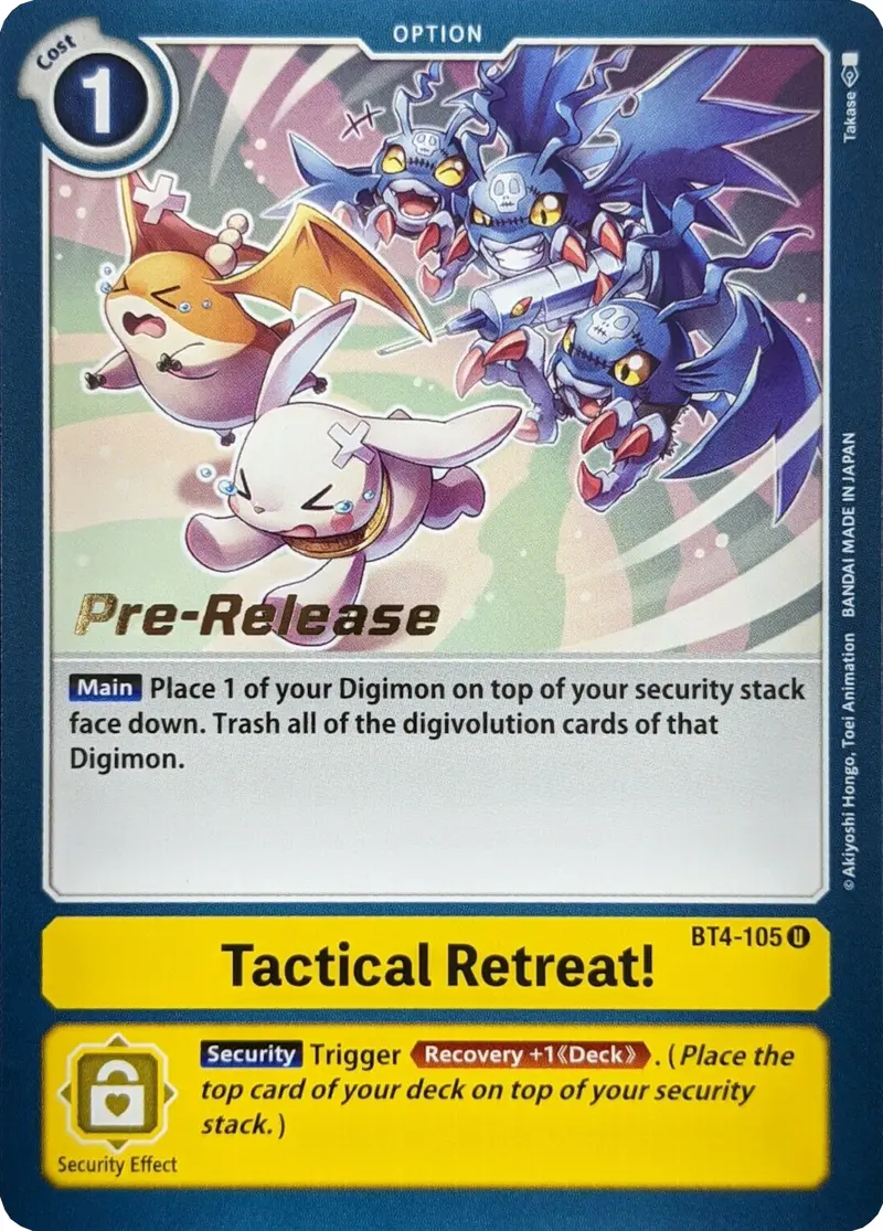 Tactical Retreat! [Bt4-105] [Great Legend Pre-Release Promos] 1