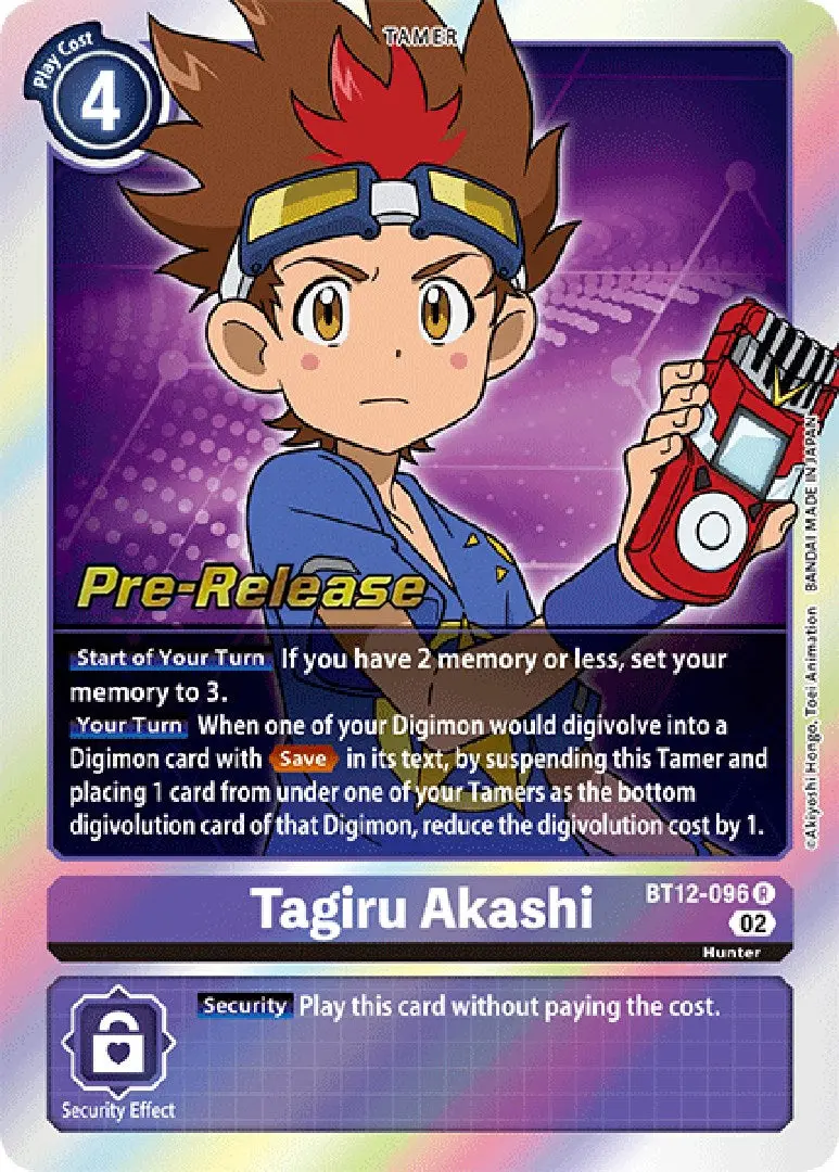 Tagiru Akashi [Bt12-096] [Across Time Pre-Release Cards] 1