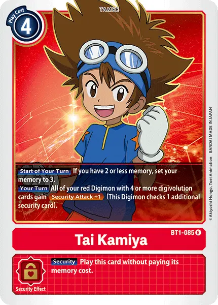 Tai Kamiya [Bt1-085] [Release Special Booster Ver.1.0] 1
