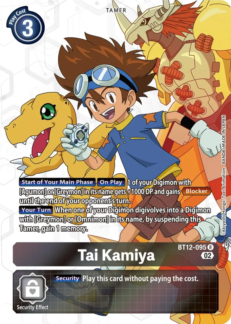 Tai Kamiya [Bt12-095] (Alternate Art) [Across Time] 1