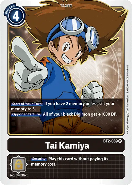 Tai Kamiya [Bt2-089] [Release Special Booster Ver.1.0] 1