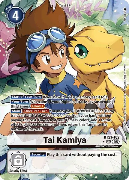 Tai Kamiya [Bt21-102] (Alternate Art) [World Convergence] 1