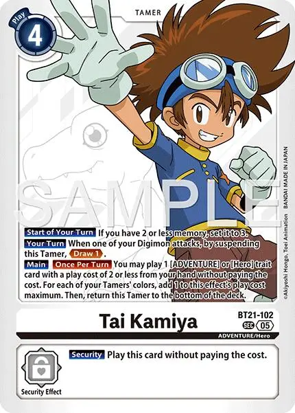 Tai Kamiya [Bt21-102] (Reprint) [Advanced Booster Digimon Generation] 1