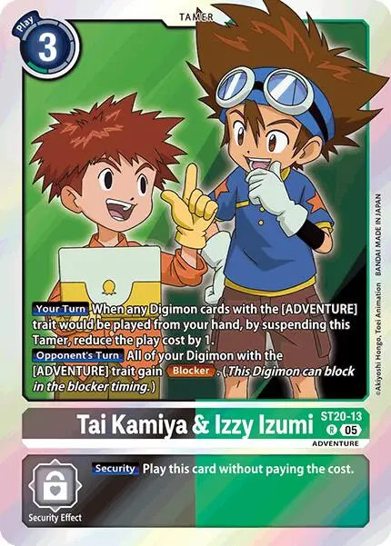 Tai Kamiya & Izzy Izumi [St20-13] [Starter Deck: Protector Of Light] 1