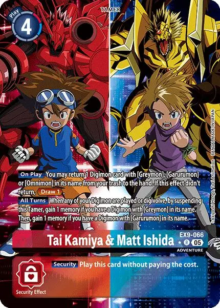 Tai Kamiya & Matt Ishida [Ex9-066] (Alternate Art) [Versus Monsters] 1