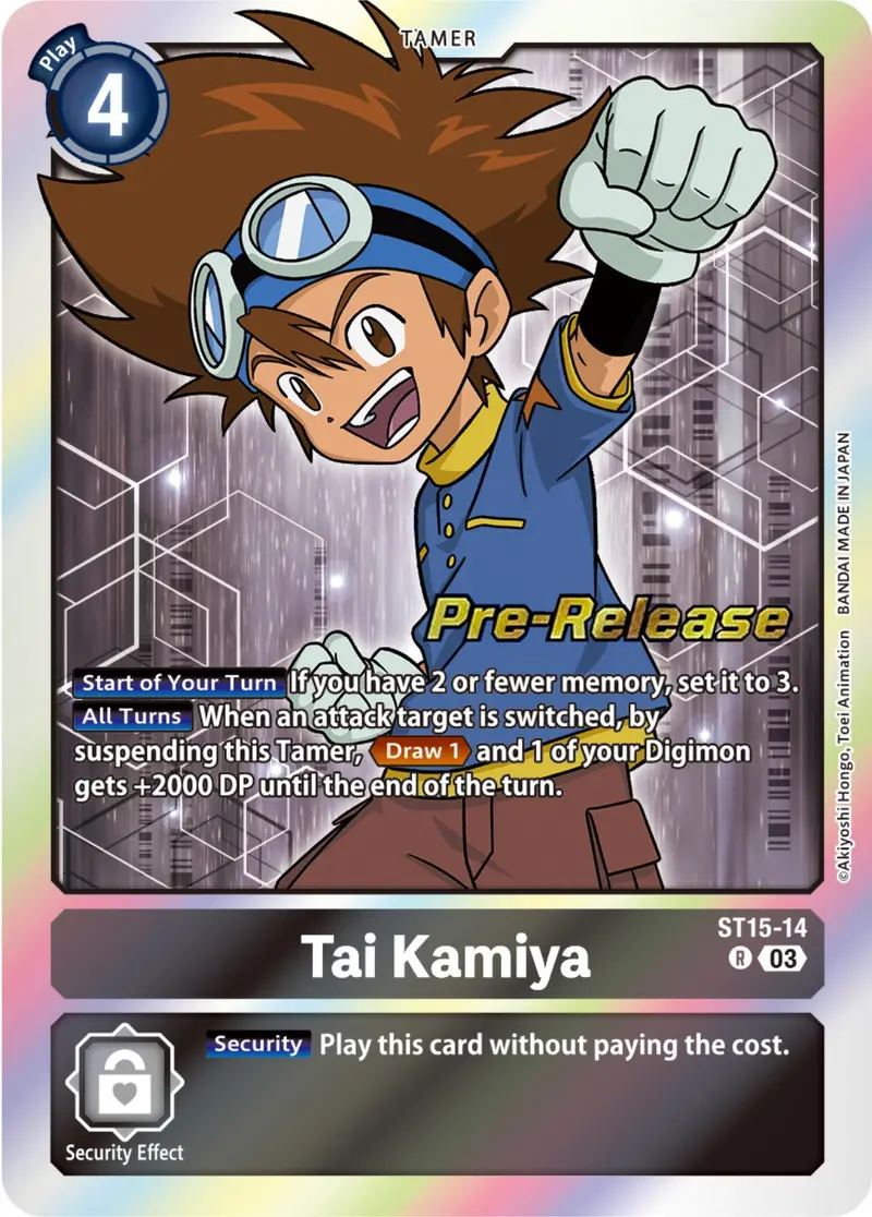 Tai Kamiya [St15-14] [Starter Deck: Dragon Of Courage Pre-Release Cards] 1