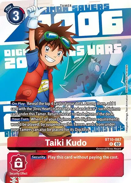 Taiki Kudo [Bt10-087] (Digimon Animation Series 25Th Anniversary Set) [Xros Encounter] 1