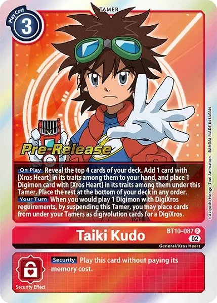 Taiki Kudo [Bt10-087] [Xros Encounter Pre-Release Cards] 1