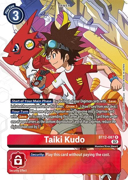 Taiki Kudo [Bt12-087] (Alternate Art) [Across Time] 1