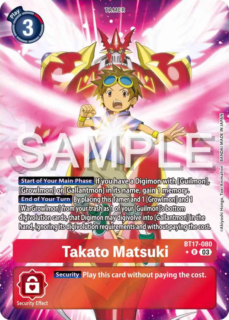 Takato Matsuki [Bt17-080] (Alternate Art) [Secret Crisis] 1