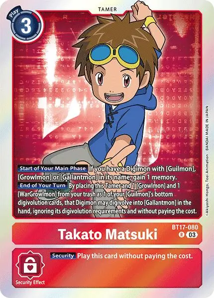 Takato Matsuki [Bt17-080] [Secret Crisis] 1