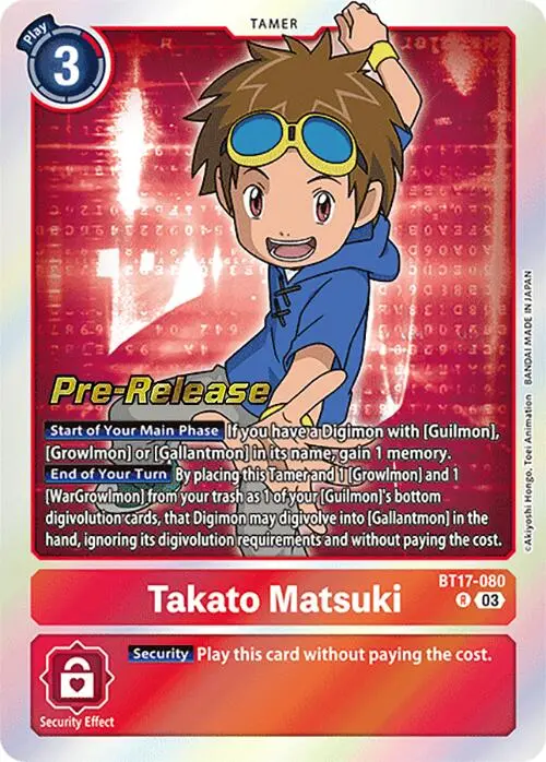 Takato Matsuki [Bt17-080] [Secret Crisis Pre-Release Cards] 1