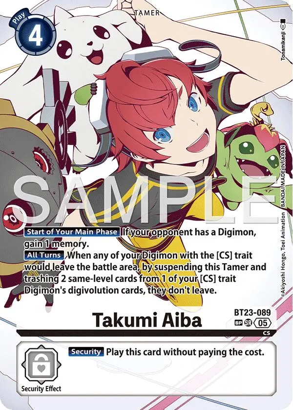 Takumi Aiba [Bt23-089] (Sp) [Hackers' Slumber] 1
