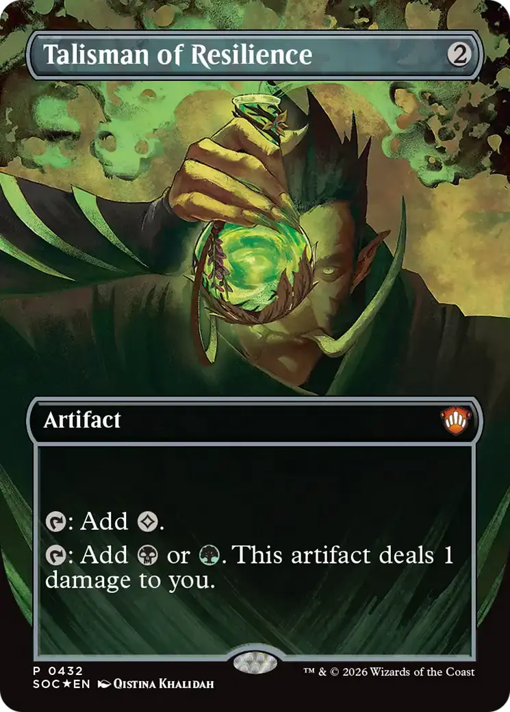 Talisman Of Resilience (Borderless) [Secrets Of Strixhaven Commander] 1