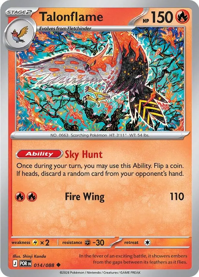 Talonflame (014/088) [Mega Evolution: Perfect Order] 1