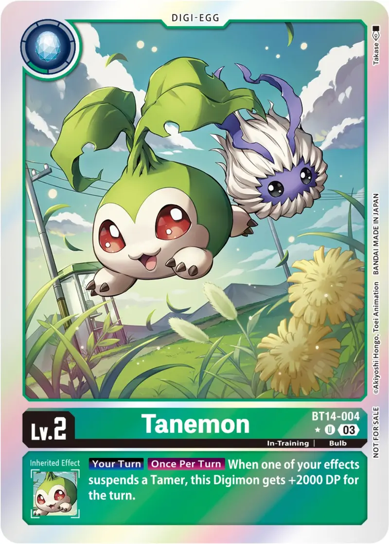 Tanemon [Bt14-004] (Blast Ace Box Promotion Pack) [Blast Ace] 1