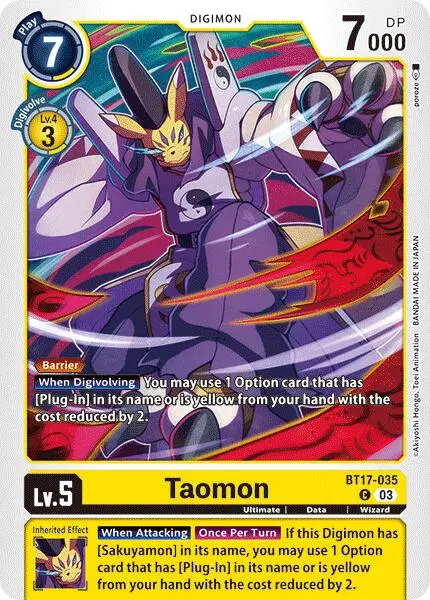 Taomon [Bt17-035] [Secret Crisis] 1