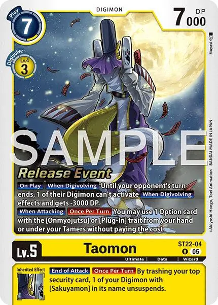 Taomon [St22-04] [Starter Deck: Amethyst Mandala Advanced Deck Set Release Event Cards] 1
