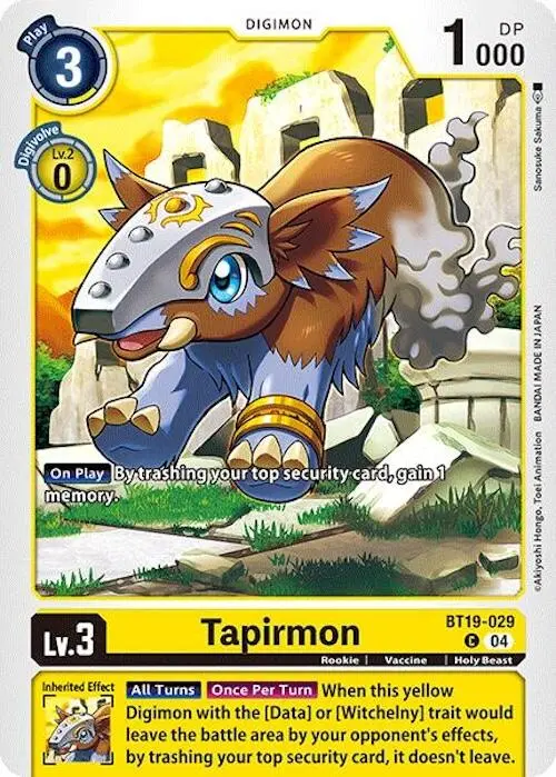 Tapirmon [Bt19-029] [Release Special Booster Ver.2.0] 1
