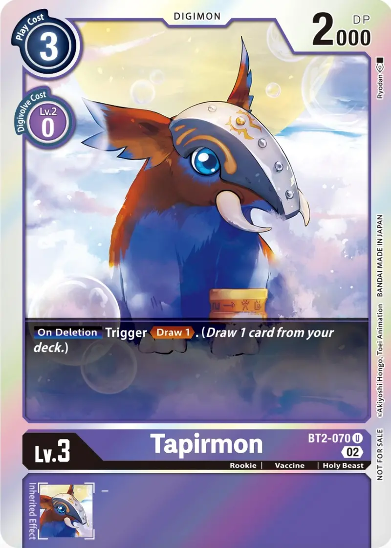 Tapirmon [Bt2-070] (Official Tournament Pack Vol.8) [Release Special Booster Promos] 1