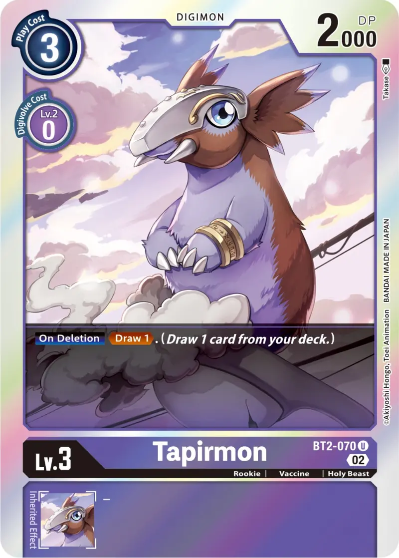 Tapirmon [Bt2-070] (Resurgence Booster Reprint) [Resurgence Booster] 1