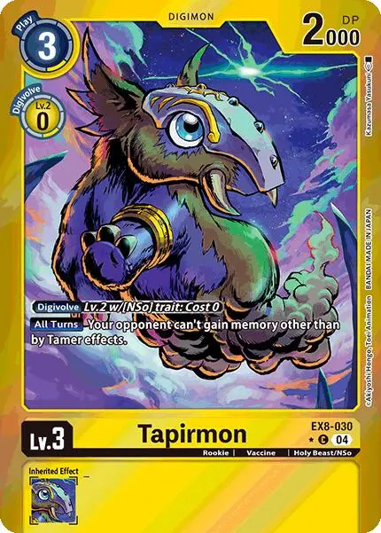 Tapirmon [Ex8-030] (Limited Foil) [Chain Of Liberation] 1